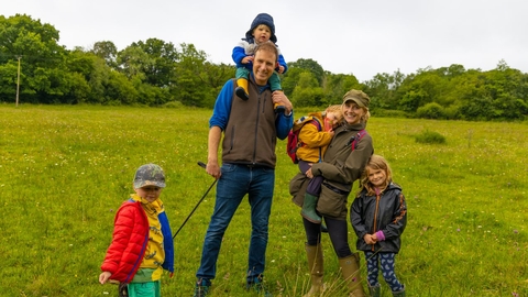 Family enjoying the outdoors