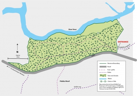 Girdlers Coppice Reserve Map