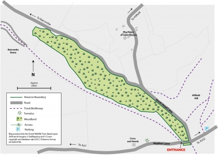 Hendover Coppice Reserve Map