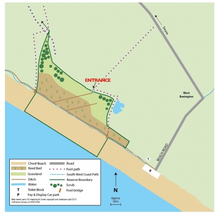 West Bexington Nature Reserve Map